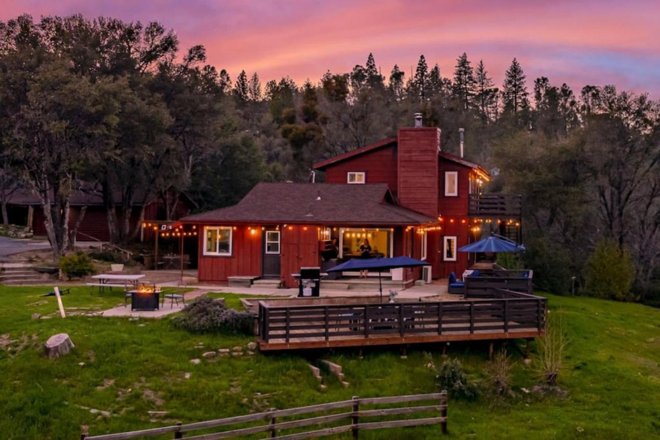 Sierra Vista Lookout Lodge With Creek, Waterfall And Waterholes, Minutes From Bass Lake And Yosemite South Gate North Fork Buitenkant foto